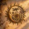 Nordic Home Decor Pieces Sunshine Garden Wall Decoration Dragonfly/Bee/Butterfly/Bird Decor Acrylic Sun Outdoor Hanging Sculpture Ornament