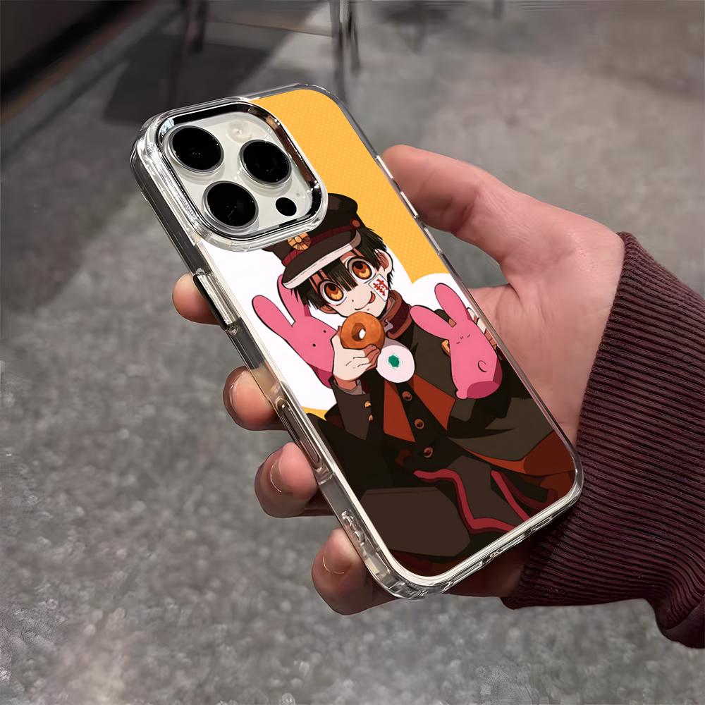 

Toilet-b-ound Hanako-kun Phone Case For IPhone 17 Air 16 E 15 14 13 12 11 Plus Pro Max Electroplated Transparent Soft Shell iPhone 11 Pro Max