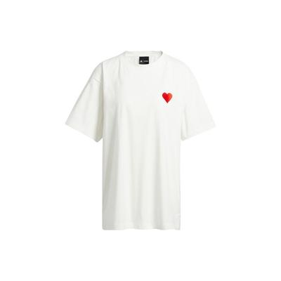X Ivy Park Jersey de Cuello Redondo Camiseta Deportiva de Manga Corta Unisex Tops Blanco HI1969