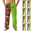Bas de Pyjama de Noël pour Homme Pantalon Confortable avec Poches Vêtements de Nuit Doux Vêtements d'Intérieur Pantalon de Pyjama Décontracté pour les Fêtes