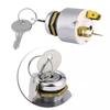 New Universal 12V Ignition Switch W/2 Key Water Proof Ignition Starter Switch Car Metal Modified Ignition Switch Boat Tractor