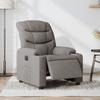 Vidaxl Electric Recliner, Taupe Color, Fabric Upholstered