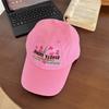 Atmosphere Floral Embroidery Baseball Cap Children Curved Brim Soft Top Big Head Circumference Showing Face Small Retro Cap Men