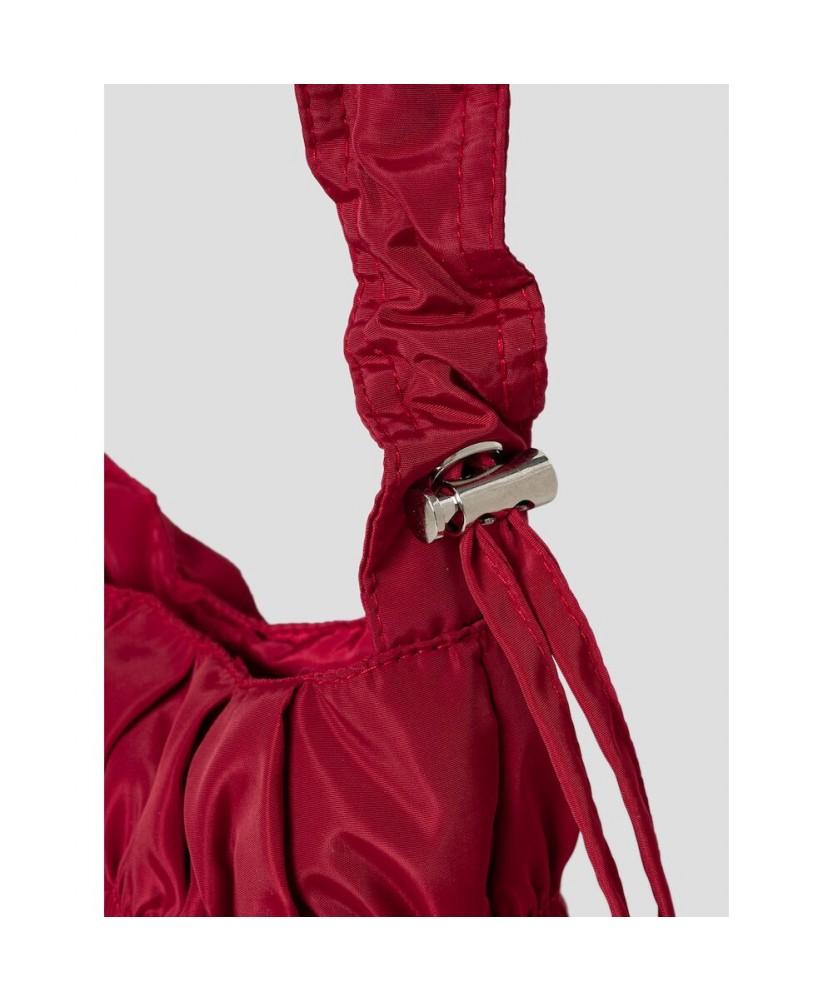 8Seconds 3-Tier Shirred Crossbody Bag Small Red