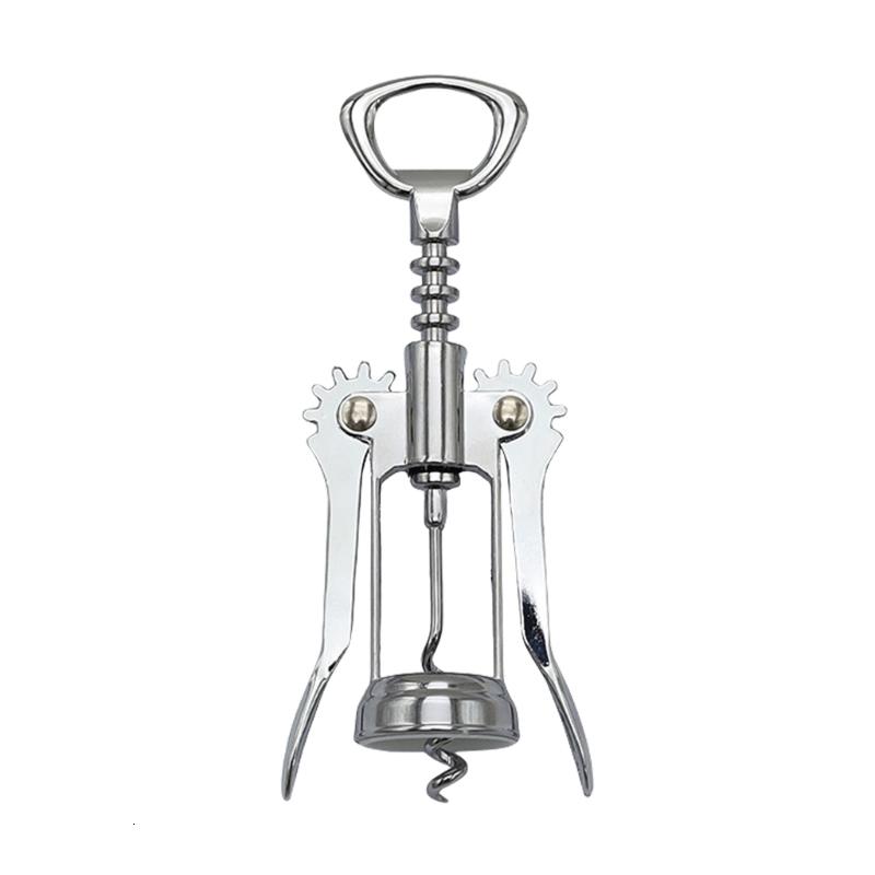 

Red Wine Bottle Opener Zinc Alloy Stainless Steel Wine Opener Screwdriver for Kitchen Wine Utensils Effortless Opening Supplies серебряный