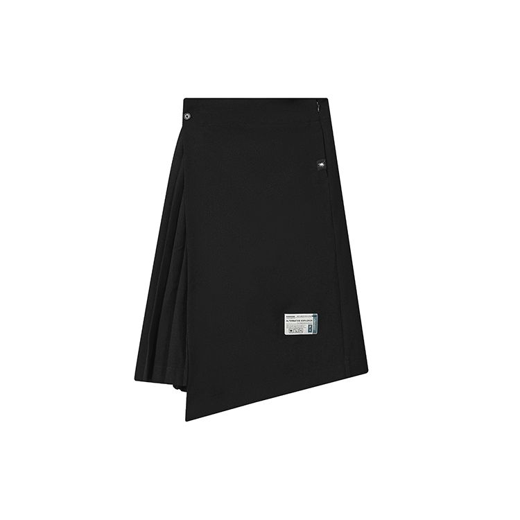 

FILA X MIHARA YASUHIRO Layered Design Solid Color Pleated Skirt Women skirts Black F11W243302F-BK XL