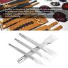 4PCS Leather Craft Hole Punch Stitching Tools 1 2 4 6 Prong Spacing for Sewing Chisel Set Kits