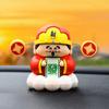 Creative God of Wealth Decoration Cartoon Car Ornaments Mini God of Wealth Mascot  Home
