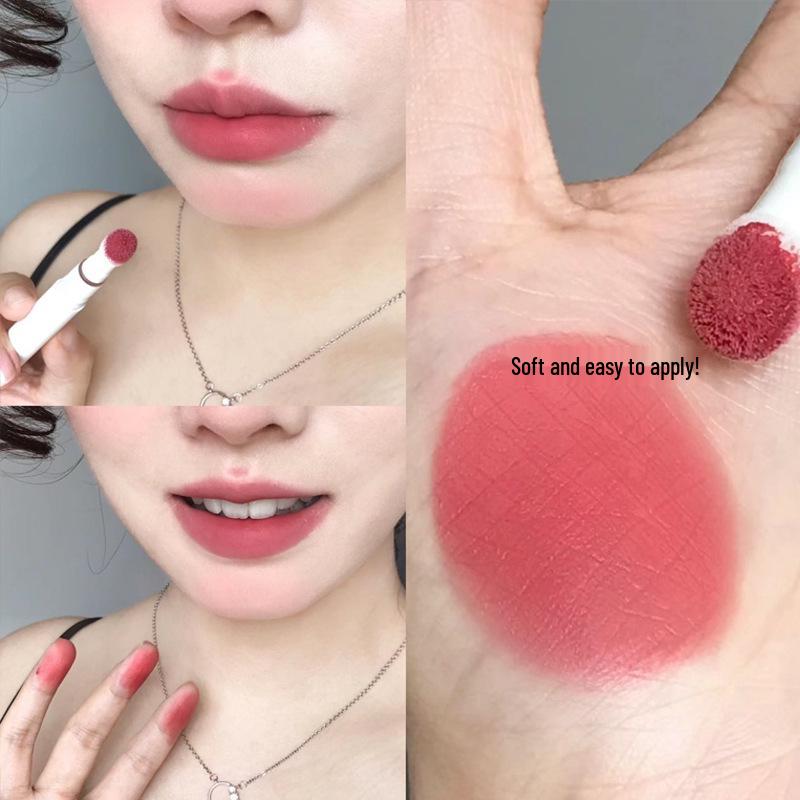 

Soft & Velvety Plush Cushion Lip Cream: Whitening, Versatile, Matte, Long-Lasting, Waterproof, Subtle-Nude Lip Powder & Lipstick