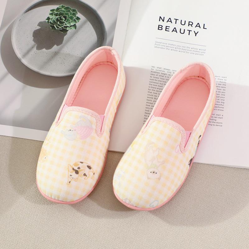

Women s Autumn Cartoon Cotton Anti-Slip Postpartum Slippers - Breathable, Thick-Soled, Parent-Child Home Shoes 38