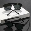 2pcs European and American retro style women's fashionable sunglasses trend versatile summer sun shading and UV protection light