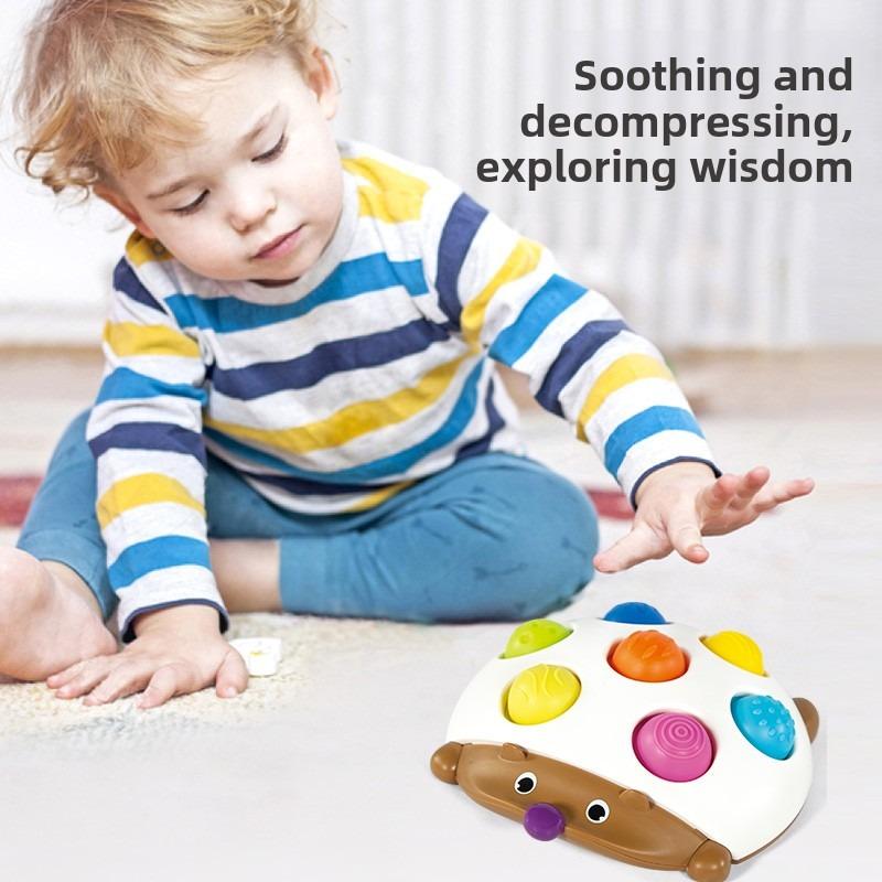 Children'S Hedgehog Spiky Educational Toy, For Baby Hand-Eye Coordination Training, Early Learning And Educational Toy