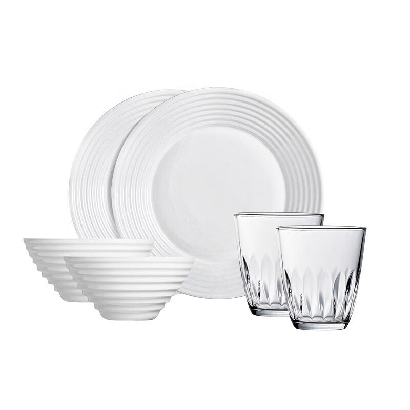 Luminarc Harena White Opal Dinnerware Set (6-Piece)