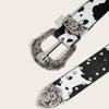 Vintage Rivet Waist Belt Gothic Y2k Waist Belt Fashion Leopard Print Belt  Party