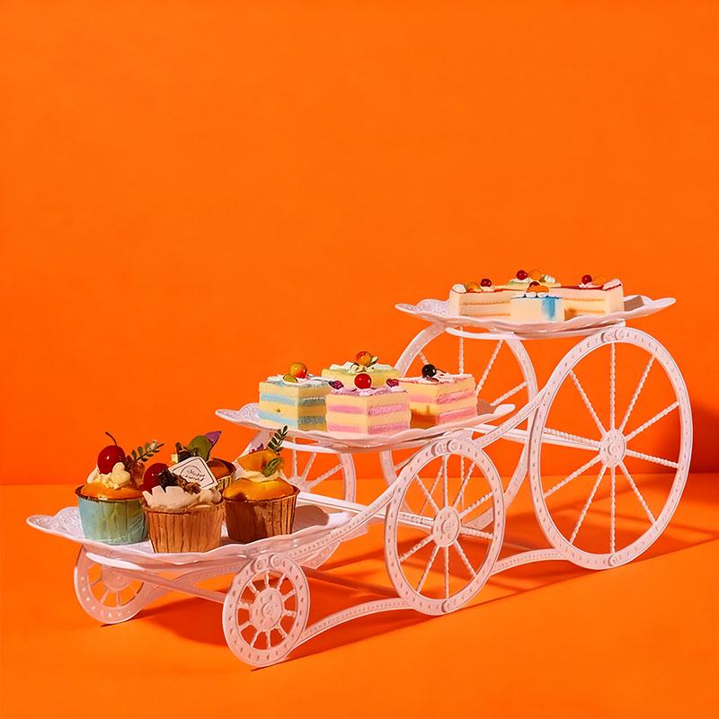 

Трехъярусная подставка для десертов: Многоярусная кондитерская, поднос для конфет и фруктов для гостиной