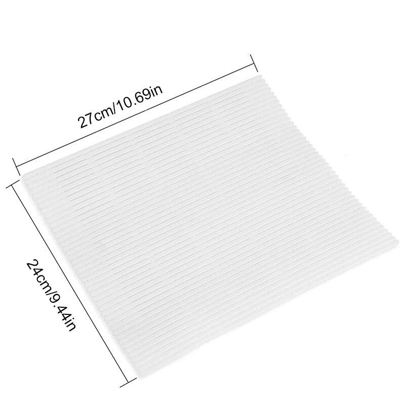 1pc 27/35cm Household Creative White Food Grade Silicone Sushi Mats Sushi Roll Up Curtains Cake Roll Up Curtains Sushi Tool