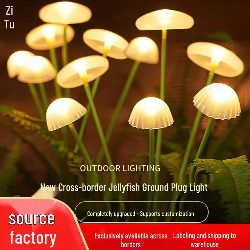 

Solar Jellyfish Lights: Outdoor Courtyard & Garden Decor 6 Lights Multicolor