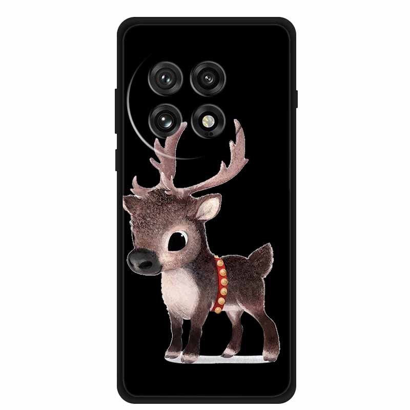 Black Silicone Case For OnePlus 13 5G Case Cartoon Cat Soft Back Cover For OnePlus Ace5 5G Ace 5 Pro 13R Phone Case Shell Coque