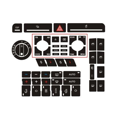 Autocolant Decal pentru Repararea Butoanelor pentru B6 B7 Buton Blocare Ușă Fereastră Buton Climatizare Autocolant Adeziv Accesorii Auto