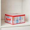 Storage Box Sturdy Transparent with Zippered Top Dust-Proof