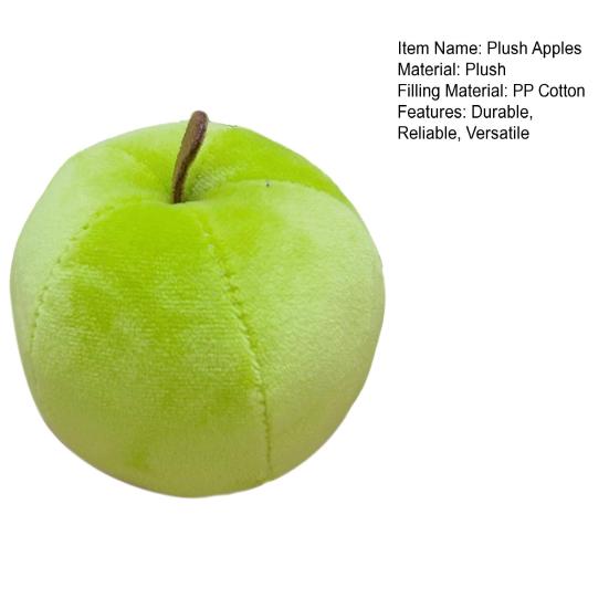 Apples Plush Toys Soft Apples Stuffed Animal 4-Inch Fidget Fruit Doll for Anxiety Relief Kids Room Decorition