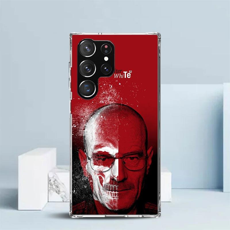 Breaking Bad WalterWhite Phone Case For Samsung Galaxy S24 S25 Edge S26 Ultra S22 S23 Plus S21 + S20 FE Soft TPU Back Cover Gala