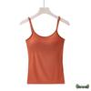 Women's One-Piece Camisole with Built-In Pads: Wire-Free, Adjustable Spaghetti Straps, Ideal Bandeau Base Layer