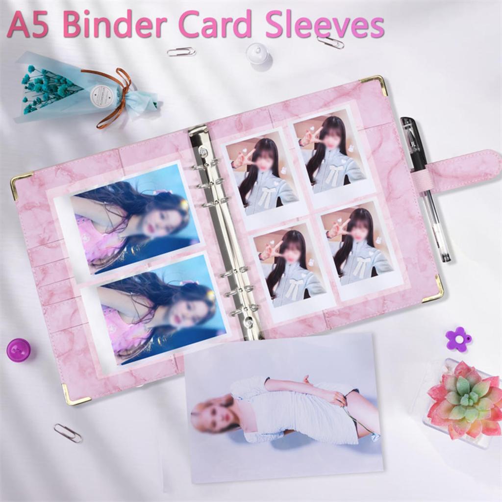 25 Pages Photo Card A5-Binder  Photo Albums Idol Cards Loose-leaf Collect Book Binder Photocard Holder