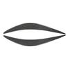 2Pcs Carbon Fiber Headlight Eyelid Cover Eyebrow Trim For Infiniti Q50 2014-