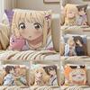 Sweet Yuri Japanese Manga AAsagao to Kasesan Cushion Cover Pillowcase Antidustmite living Room Sofa Decor Cushion Room