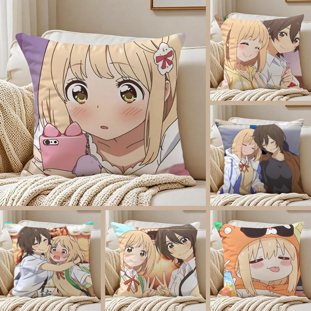 Sweet Yuri Japanese Manga AAsagao to Kasesan Cushion Cover Pillowcase Antidustmite living Room Sofa Decor Cushion Room