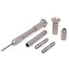 51Pcs/Set Mini Micro Aluminum Hand Drill with Keyless Chuck Twist Bit Sets.