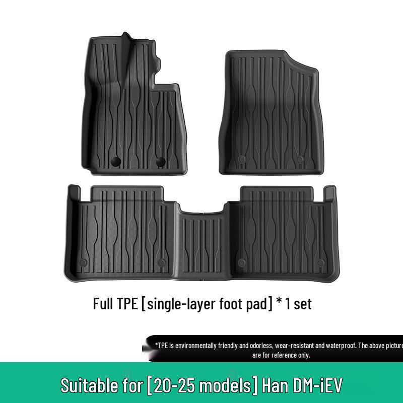 Eco-Friendly TPE Floor, Trunk, and Backrest Mats for BYD Series Cars