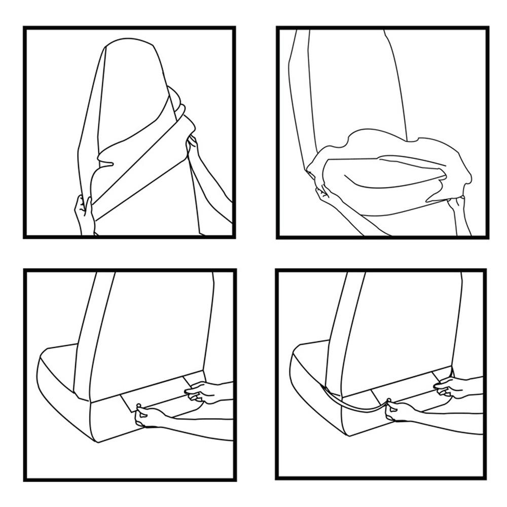 Tirol Nouvelle Housse de Siège Auto Universelle Pièce Unique Emballage Durable Housse de Siège Auto Noir Beige Gris