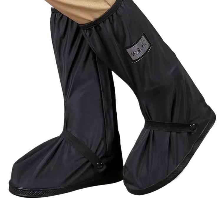 Men's & Women's Waterproof Non-Slip Rain Shoe Covers - Thickened, Wear-Resistant, High-Top for Rainy Day Riding