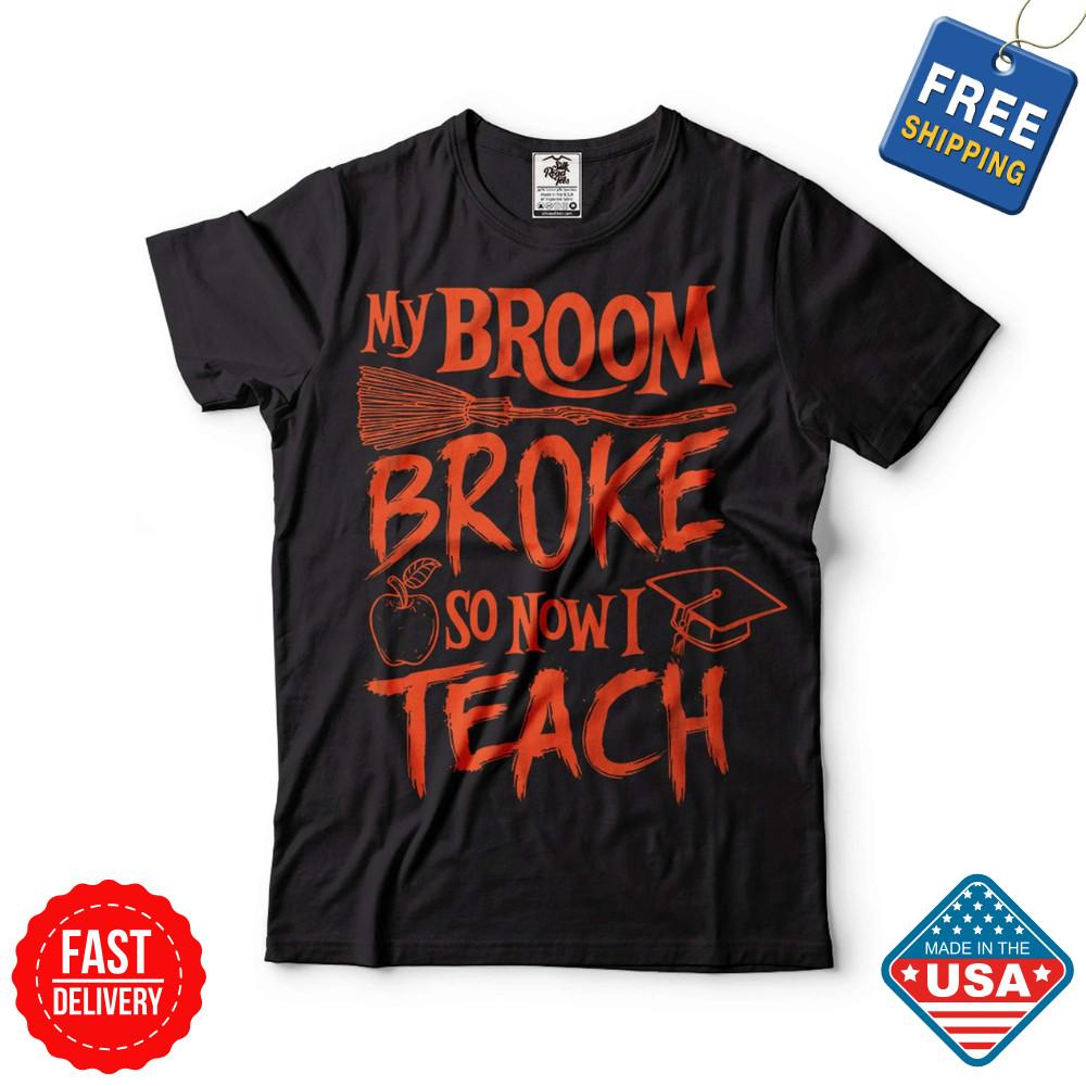 Halloween Teacher Costume Funny Teacher Shirt, Halloween Gifts Now I Teach Shirt Unisex T-Shirt XL