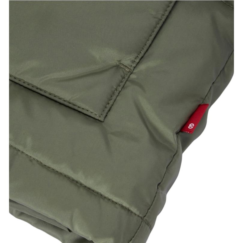 Levis 85518 Hooded Loose Solid Color Zipper Down Jacket Men Jackets Green 28254-0002