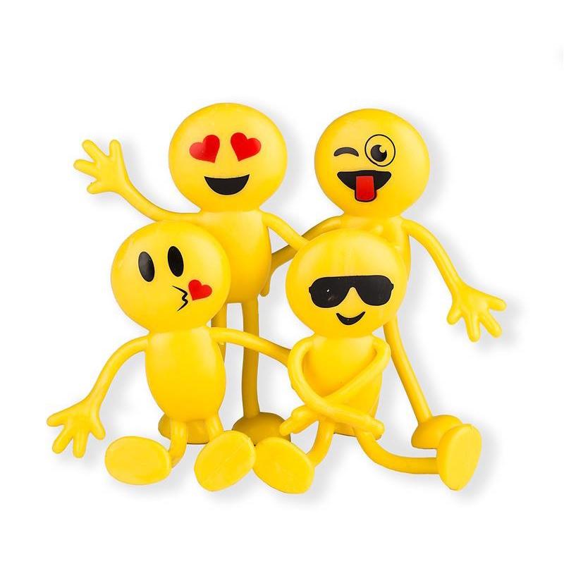 Creative 10 Pcs/Lot Kids Party Supply Favors Yellow Man Mini Sticky Emoji Toy for Children