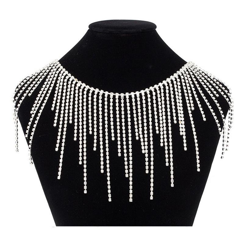 10Yards Rhinestone Chain Trim Fringe Tassel Crystal Clothing Bag Hat Accessories DIY Wedding Decoration Gift Rhinestone Ribbon