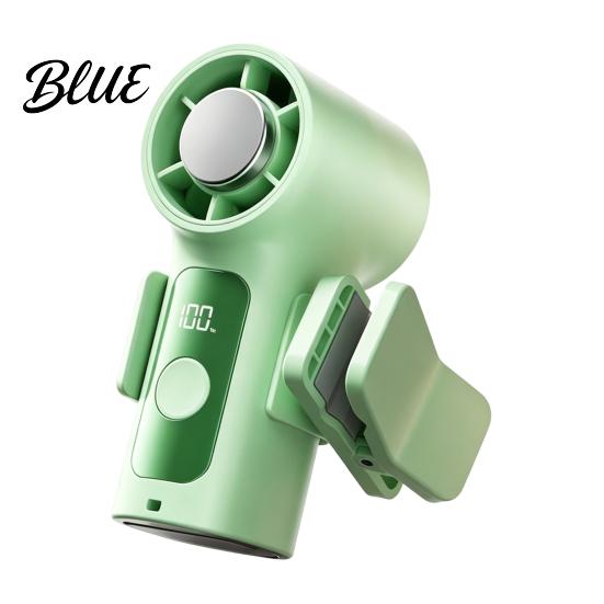 Cooling Fan with Detachable Clip Mini Portable Clip-on Fan LED Display 6 Speed Clip Electric Personal for Indoor Camping Office Travel