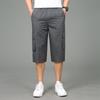 Summer Loose Straight Cropped Pants Large Size Tooling Sports Shorts Casual Middle Pants Dad Middle-aged and Elderly Shorts Breeches