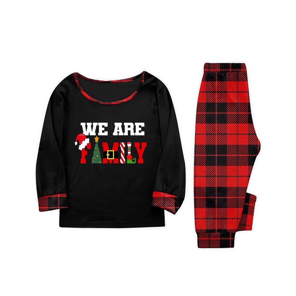 Christmas Prints Family Matching Long Sleeve Tops+Pants Set Family Matching Sets