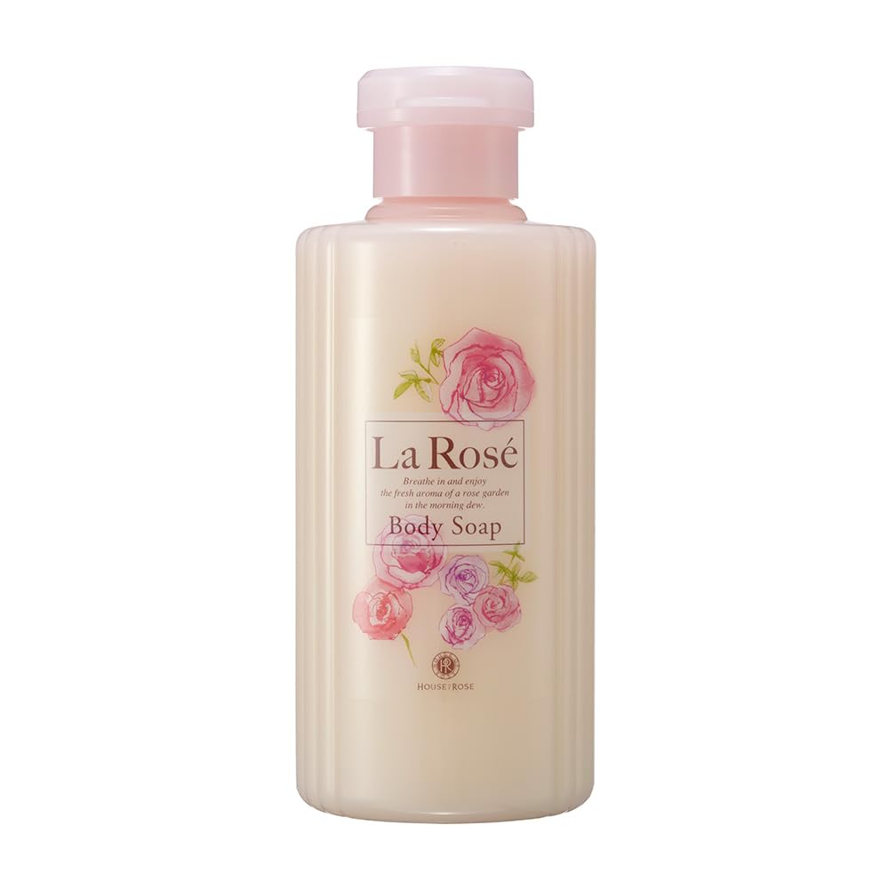 House of Rose La Rose Body Soap RG 250mL Body Wash, Fresh Rose Scent