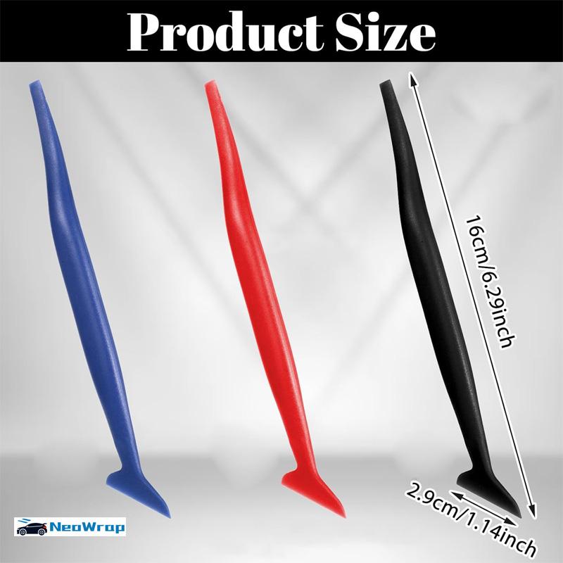 Upgraded Car Micro Squeegee Curves Slot Tint Tool Set Different Hardness Gasket Squeegee for Installing Auto Wraps Film Stickers