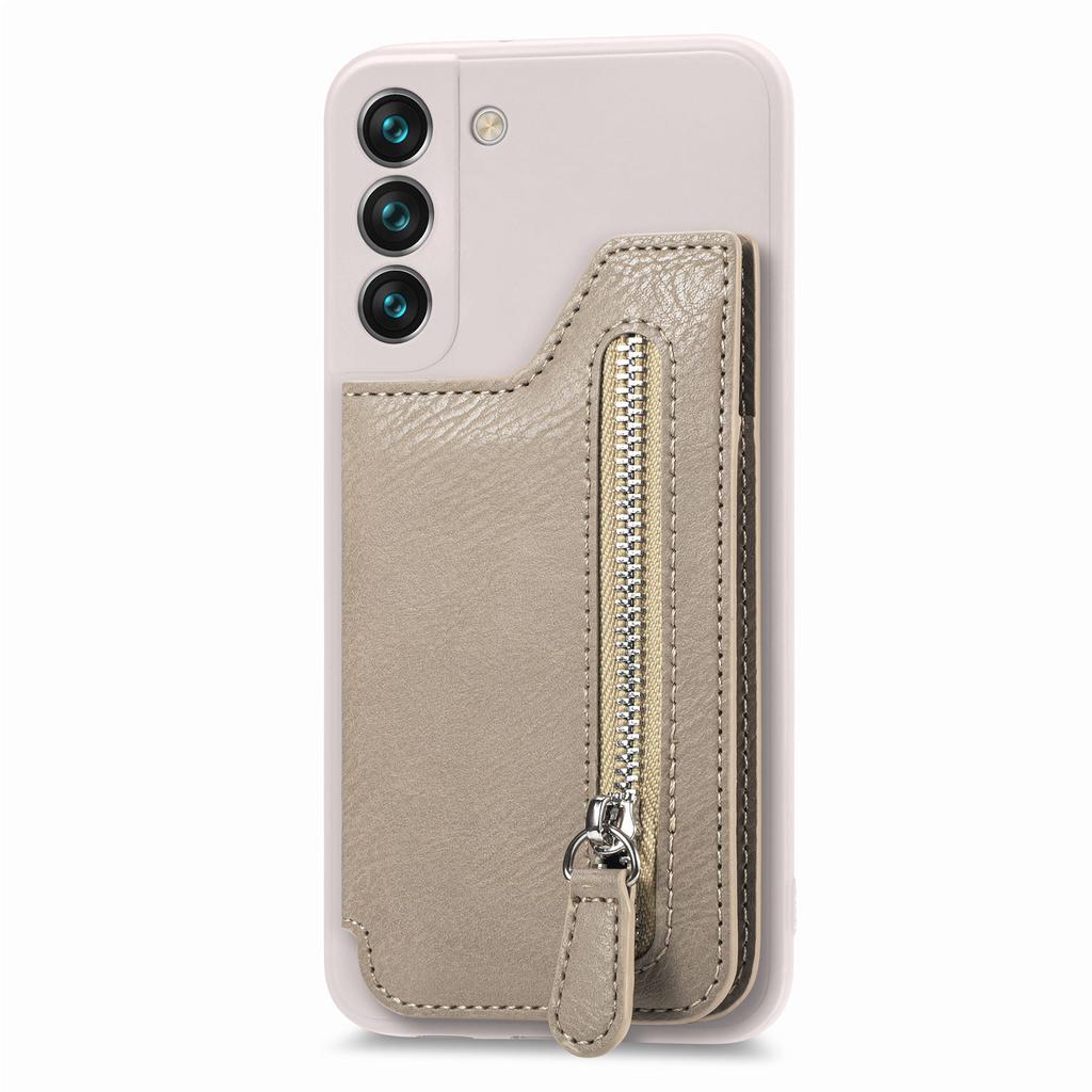 Zipper Wallet Cards Solt Leather Case For Samsung Galaxy S25 Ultra S24 FE S23 Note20 A16 A26 A36 A56 A55 A15 Card Holder Cover