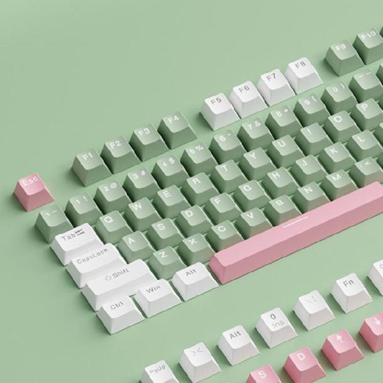 134PCS Customizable OEM Profile Keycaps with Aesthetics in Two Colors for Mechanical Keyboards