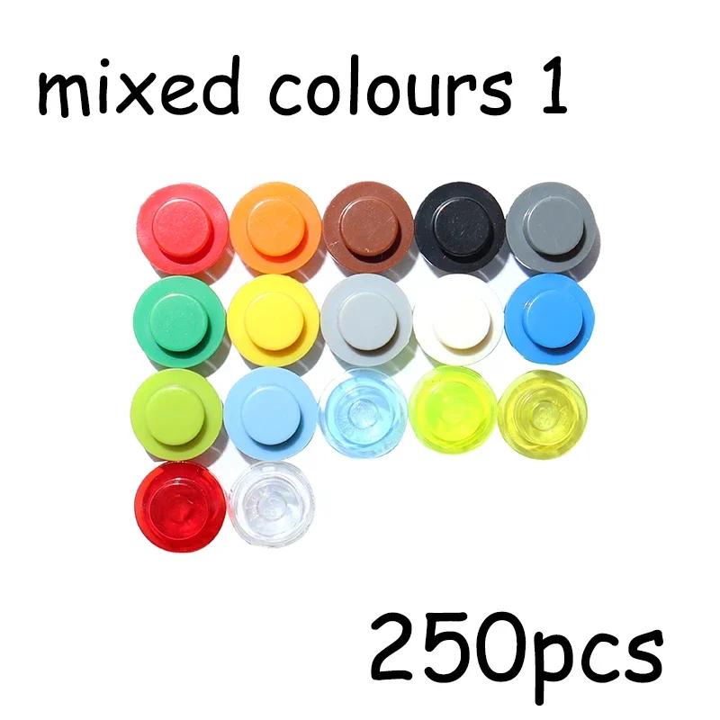 

Non-Toxic 250Pcs 4073 6141 Plate Round 1X1 Dot Moc Assemble Particles Diy Building Blocks 1*1 Figures Lamp Bricks Educational Toy For Kids