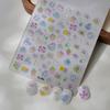 Cartoon Ocean Beach Nail Art Stickers Shell Starfish Conch Clams Starfish Summer Manicure Decals Beach Theme Nail Charm