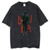 Camiseta Estampada de Turnê do Rapper Kanye West Verão Masculina e Feminina Algodão Roupas Y2K Manga Curta