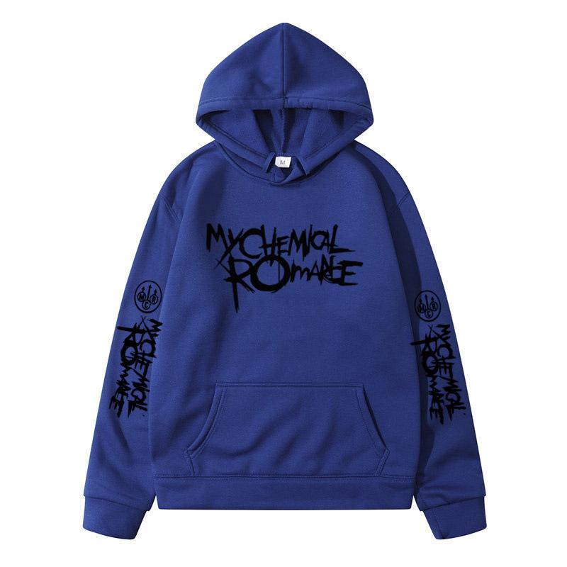 My Chemical Romance Mcr Band Printed Casual Sweatshirt Men's And Women's Same High Quality Fashion Loose Oversized Hoodie